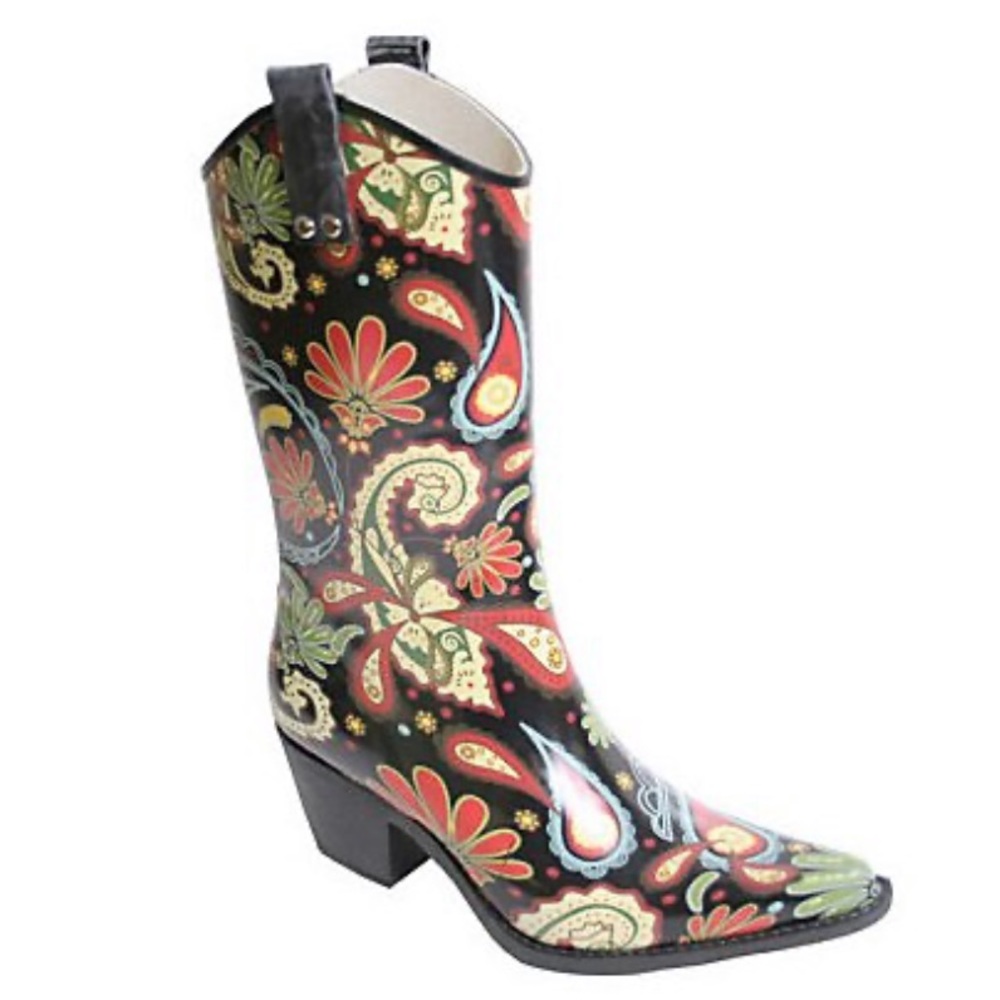 Corkys Paisley Cowboy Rain Boots 11